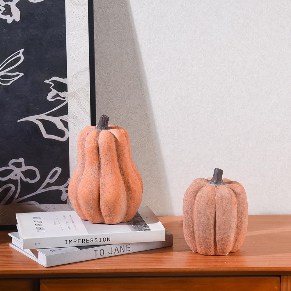 Minimalist ceramic pumpkin autumn decoration