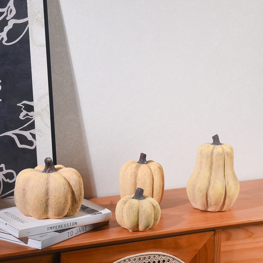 Ceramic pumpkin centerpiece for Halloween and Thanksgiving decor