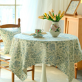 Cottage botanical tablecloth for everyday dining room decor