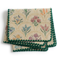 Floral Tapestry Table Runner — Vintage Botanical Wildflower Farmhouse Decor